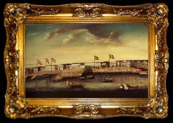 framed  Mitchell   Ken Landscape with Canton Factory, ta009-2